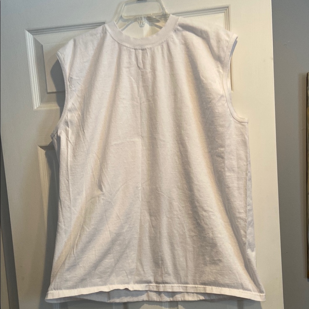 Generic men’s white tank